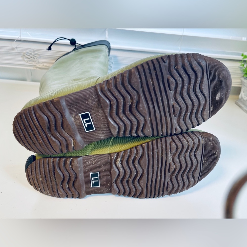 WBSJ Wild Bird Society of Japan Rubber Rain Boots Olive Green Sz. LL/W 9.5-10.5 - Picture 7 of 8